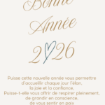 Mes vœux pour la nouvelle année